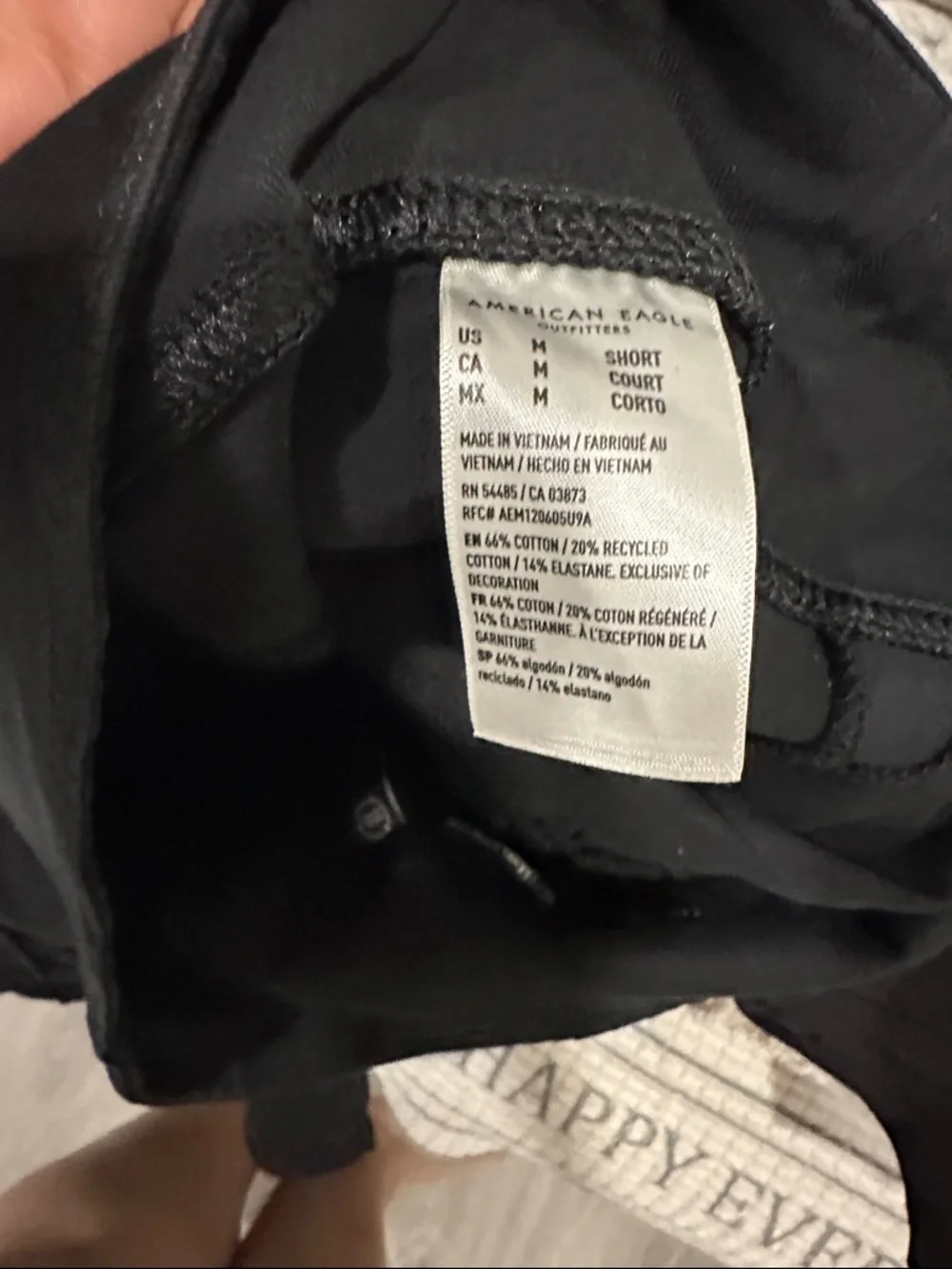 American Eagle Outfitters Black Wide-Leg High-Rise Pants - Picture 4 of 4